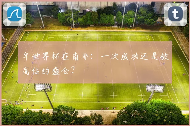 年世界杯在南非:一次成功还是被高估的盛会?